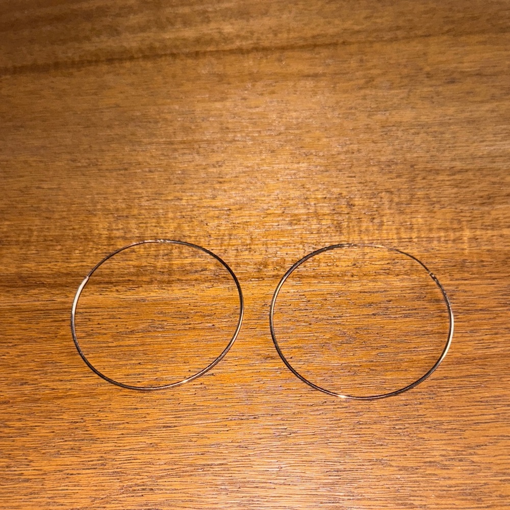 Argento Vivo Gold Hoop Earrings